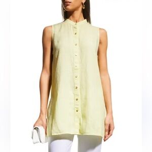 Eileen Fisher Handkerchief Linen Sleeveless Blouse(NWOT)
